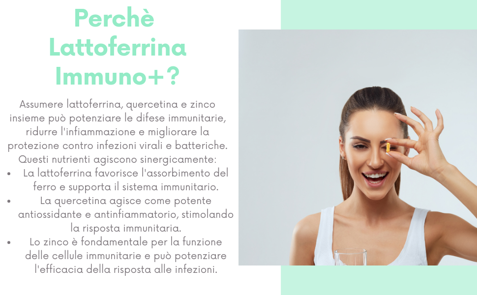 Lattoferrina immuno+ 30 capsule veg