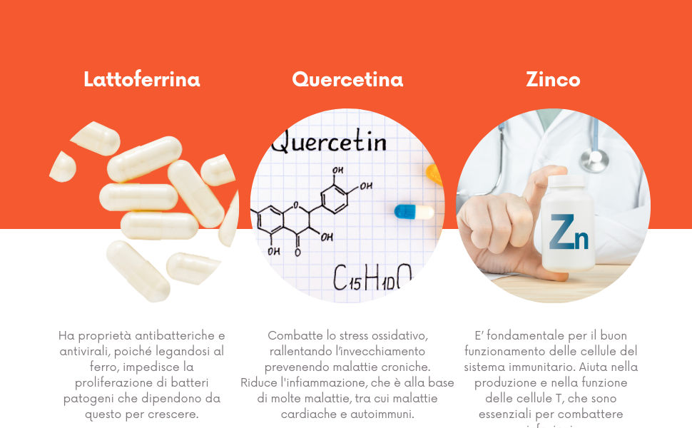 Lattoferrina immuno+ 30 capsule veg