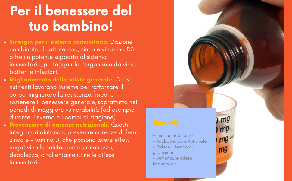 Lattoferrina Immuno+ Junior sciroppo