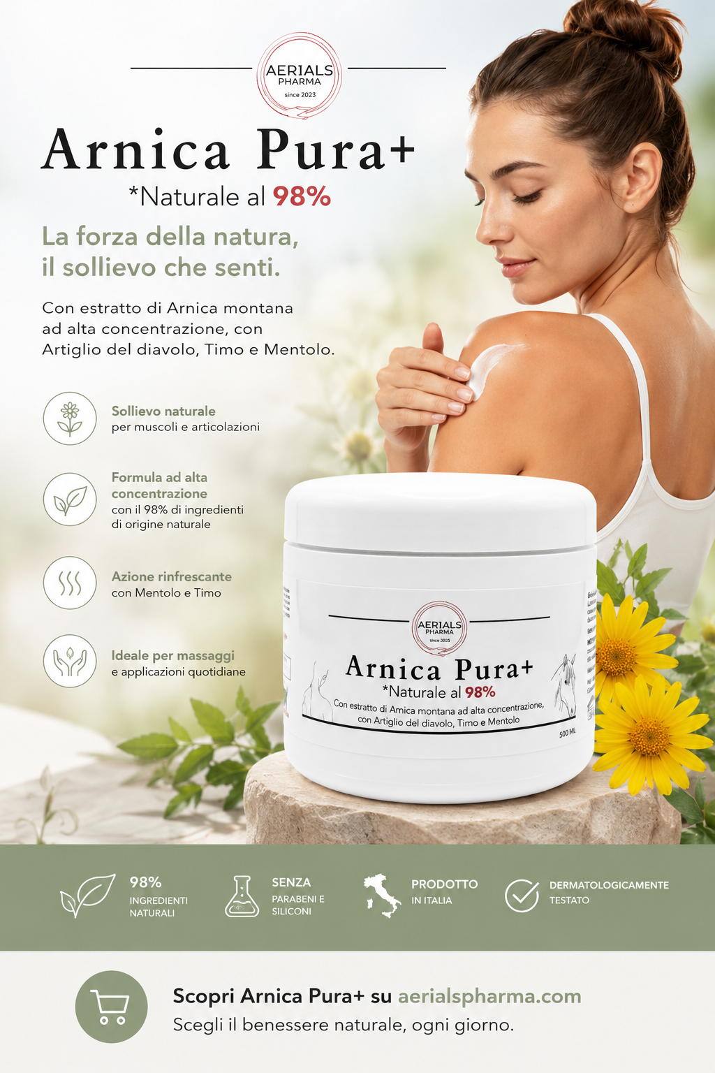 Arnica Pura+ da agricoltura Biologica 98%