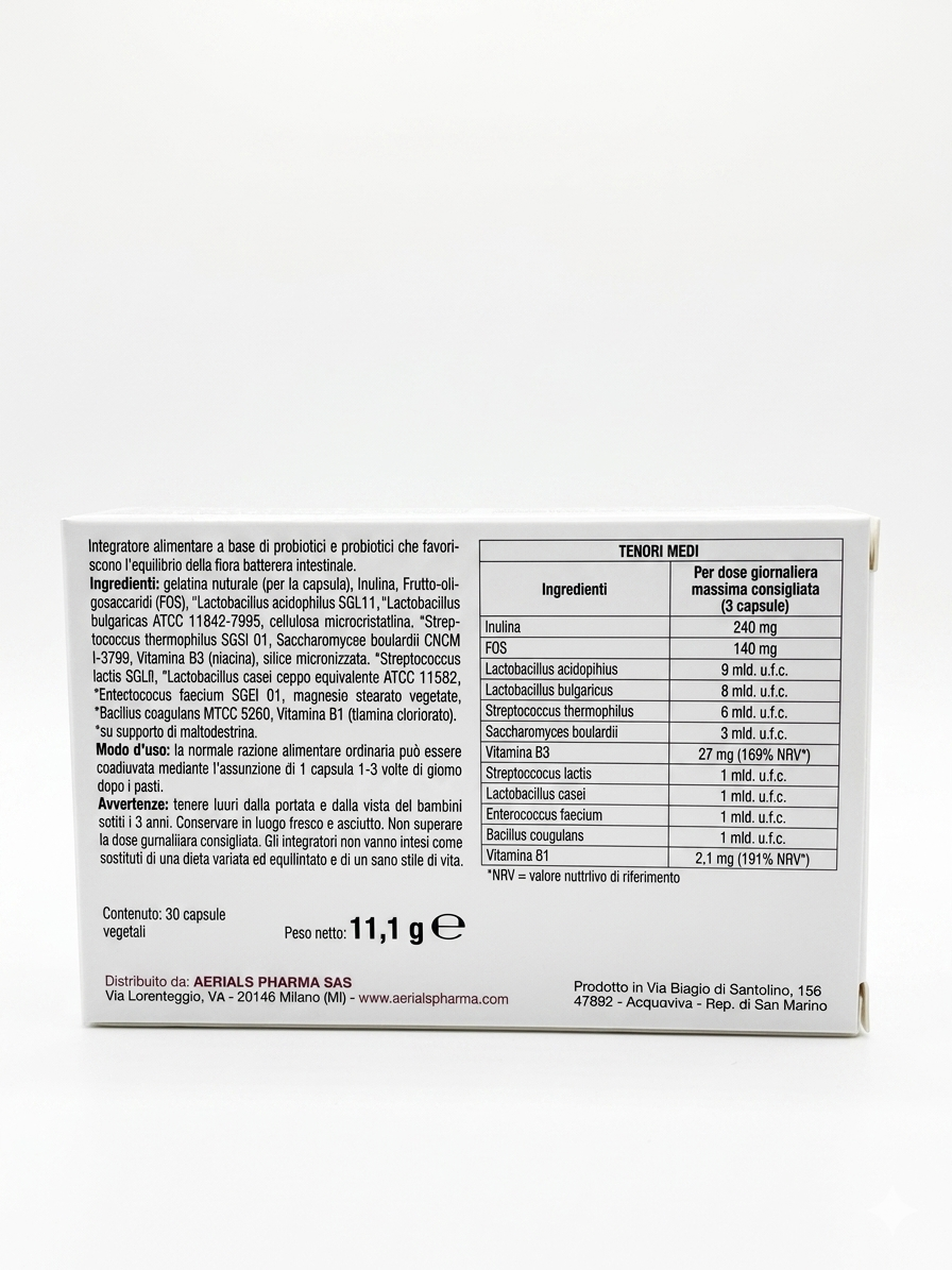 Probioma+ Probiotici e Prebiotici 30 cps veg