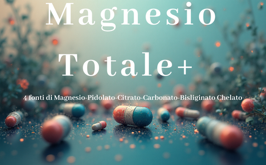 Magnesio Totale+ 4 fonti di Magnesio+ Inulina in polvere 150gr