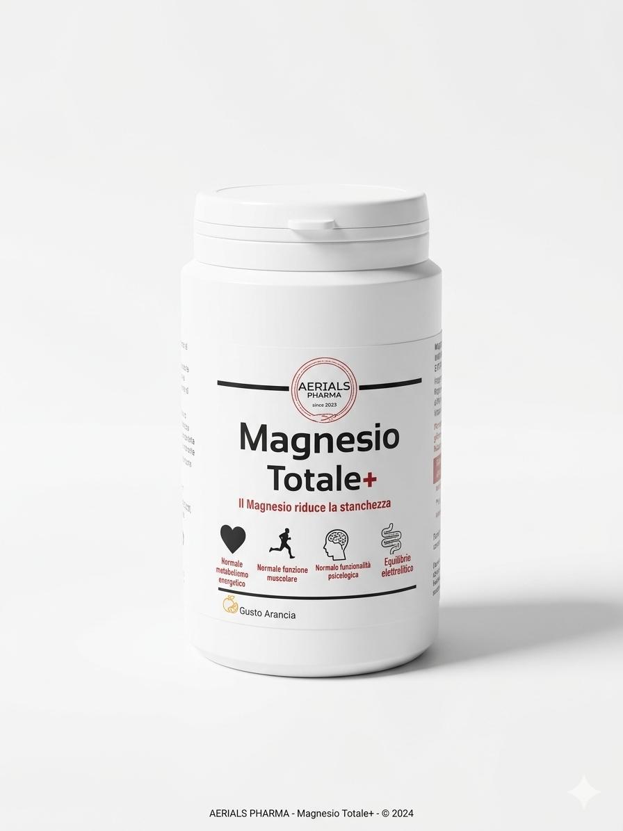 Magnesio Totale+ 4 fonti di Magnesio+ Inulina in polvere 150gr